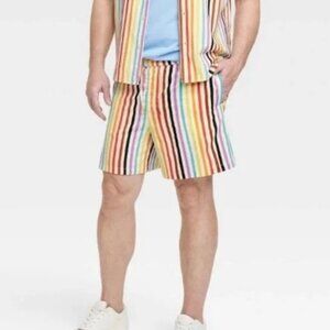 Target PRIDE Collection Striped Shorts NWT Size XL inseam 4.5"